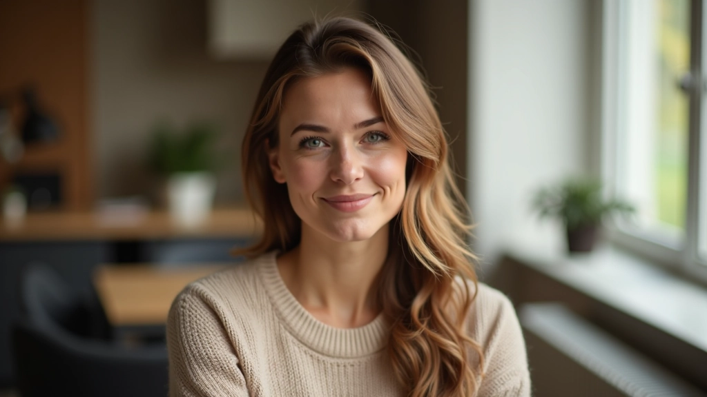 Frau mit aufmerksamen Gesichtsausdruck in einem fokussierten Gespräch, emotionale Präsenz zeigend